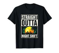 Straight Outta Night Shift - Nurses Police ER T-Shirt