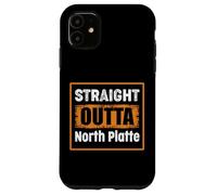 Straight Outta North Platte Nebraska USA Distressed Vintage Case for iPhone 11