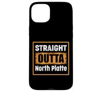 Straight Outta North Platte Nebraska USA Distressed Vintage Case for iPhone 15 Plus