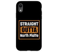 Straight Outta North Platte Nebraska USA Distressed Vintage Case for iPhone XR