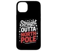 Straight Outta North Pole Funny Christmas Santa Case for iPhone 14 Plus