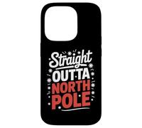 Straight Outta North Pole Funny Christmas Santa Case for iPhone 14 Pro