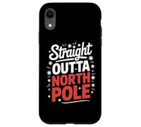 Straight Outta North Pole Funny Christmas Santa Case for iPhone XR