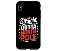 Straight Outta North Pole Funny Christmas Santa Case for iPhone XS Max
