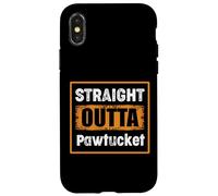 Straight Outta Pawtucket Rhode Island USA Distressed Vintage Case for iPhone X/XS