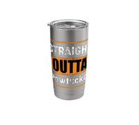 Straight Outta Pawtucket Rhode Island USA Distressed Vintage Stainless Steel Insulated Tumbler