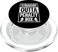 Straight outta penalty box I love ice hockey player, boys PopSockets PopGrip for MagSafe
