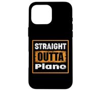 Straight Outta Plano Texas USA Retro Distressed Vintage Case for iPhone 16 Pro Max