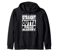 Straight Outta Police Academy T-Shirt Zip Hoodie