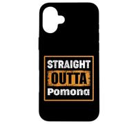 Straight Outta Pomona California USA Retro Distressed Humor Case for iPhone 16 Plus