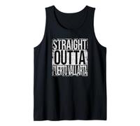 Straight Outta Puerto Vallarta Grungy Style Tank Top