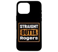 Straight Outta Rogers USA Retro Distressed Vintage Humor Case for iPhone 16 Pro Max