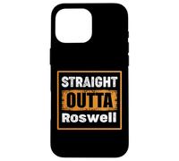 Straight Outta Roswell New Mexico USA Retro Distressed Humor Case for iPhone 16 Pro Max
