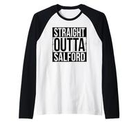 Straight Outta Salford Raglan Baseball Tee