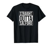 Straight Outta Salford Value Graphic T-Shirt, Men, Black, L