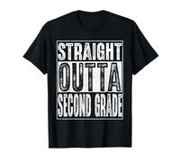 Straight Outta Second Grade Class of 2026 2nd Graduation T-Shirt