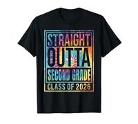 Straight Outta Second Grade Graduation Class 2026 2nd Grade T-Shirt