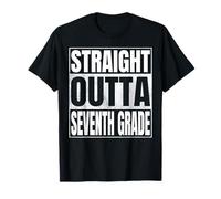 Straight Outta Seventh Grade Class 2026 Graduate 7th Grade T-Shirt
