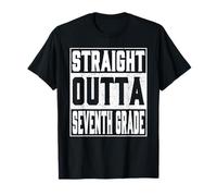 Straight Outta Seventh Grade Funny Graduation 2026 7th Grade T-Shirt