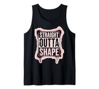 Straight Outta Shape Funny Gym Workout Pilates Womens Girls Tank Top