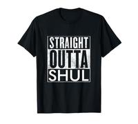 Straight Outta Shul Yom Kippur Rosh hashanah Jewish Shalom T-Shirt