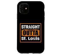 Straight Outta St. Louis Missouri USA Retro Distressed Humor Case for iPhone 11