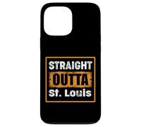 Straight Outta St. Louis Missouri USA Retro Distressed Humor Case for iPhone 13 Pro Max