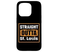 Straight Outta St. Louis Missouri USA Retro Distressed Humor Case for iPhone 15 Pro