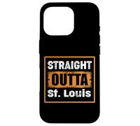 Straight Outta St. Louis Missouri USA Retro Distressed Humor Case for iPhone 16 Pro