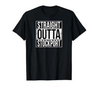 Straight Outta Stockport Value Graphic T-Shirt, Men, Black, L