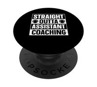Straight Outta Tennis Assistant Coaching PopSockets Adhesive PopGrip