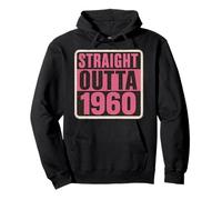 Straight Outta The 60's 1960's Born Birthday Womens Vintage Pullover Hoodie