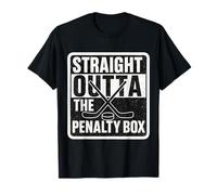 Straight Outta The Penalty Box Ice Hockey Player Boys Girls T-Shirt