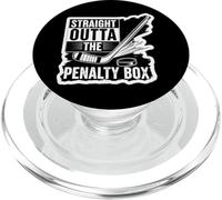 Straight Outta The Penalty Box Ice Hockey Player Goalie Fan PopSockets PopGrip for MagSafe