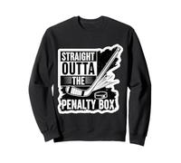 Straight Outta The Penalty Box Ice Hockey Player Goalie Fan Sweatshirt