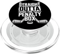 Straight Outta The Penalty Box - Ice Hockey Player PopSockets PopGrip for MagSafe