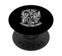 Straight Outta The Tomb Christian Biker Style PopSockets Adhesive PopGrip