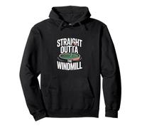 Straight Outta The Windmill Mini Golf Humor Pullover Hoodie