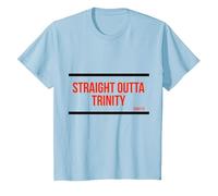 Straight Outta Trinity T-Shirt, Youth, Baby Blue, 3T
