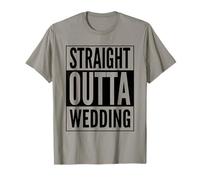 Straight Outta Wedding City Hub in Berlin Black Design T-Shirt