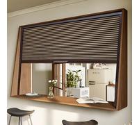 Straight Pass Through Hatch Door with Handle, Honeycomb Folding Retractable Serving Window Gate for Pool House/Small Spaces/Snack Bar, Customizable Size(110 x 80 cm)