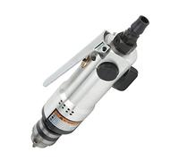 Straight Pneumatic Drill, 3/8in Zinc Alloy Straight Air Drill with Key, 22000RPM High Speed Air Operated Drill with 1/4in Intake, Pneumatic Power Tool for Industry