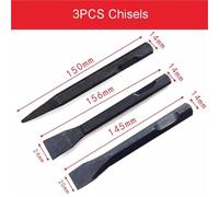 Straight Pneumatic Hammer Shovel Air Chisel Hamme, Rust Remover Tool Air Tools(3PCS Chisels)