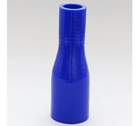 Straight Reinforced Silicone Reducer Inlet Connector Hose for Air or Water - ID 102mm to 76mm - Blue