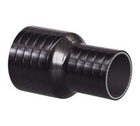 Straight Reinforced Silicone Reducer Inlet Connector Hose for Air or Water - ID 76mm to 63mm - Black