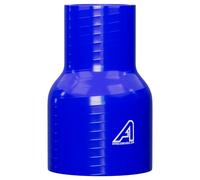 Straight Reinforced Silicone Reducer Inlet Connector Hose for Air or Water - ID 76mm to 63mm - Blue