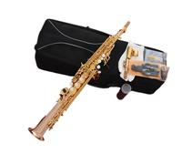 Straight Saxophone Rose Copper Soprano F G Key Beginner Saxophone