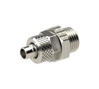 Straight screw-in fitting, G 1/8 a., for hose 8/6 mm, SW 14, stainless steel 1.4571