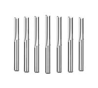 Straight-Shank Chuck milling Reamer 1pc 4/6mm Shank 2 Flute Straight Slot Milling Cutter Tungsten Carbide End Mill(4x12)