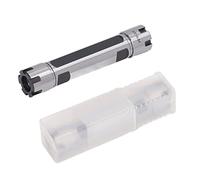 Straight Shank Collet Chuck Holder, Cemented Carbide Lathe for Tapping Drilling Machine, Double Head CNC Lathe Tool with Storage Box, Precision Ground ER Inner